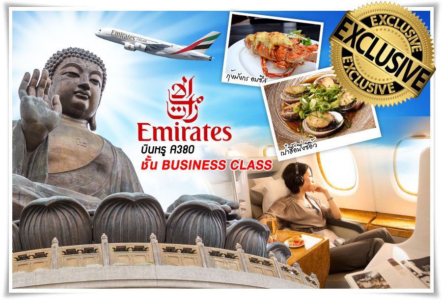ทัวร์ฮ่องกง กระเช้านองปิง นั่ง BUSINESS CLASS 3 วัน 2 คืน 
