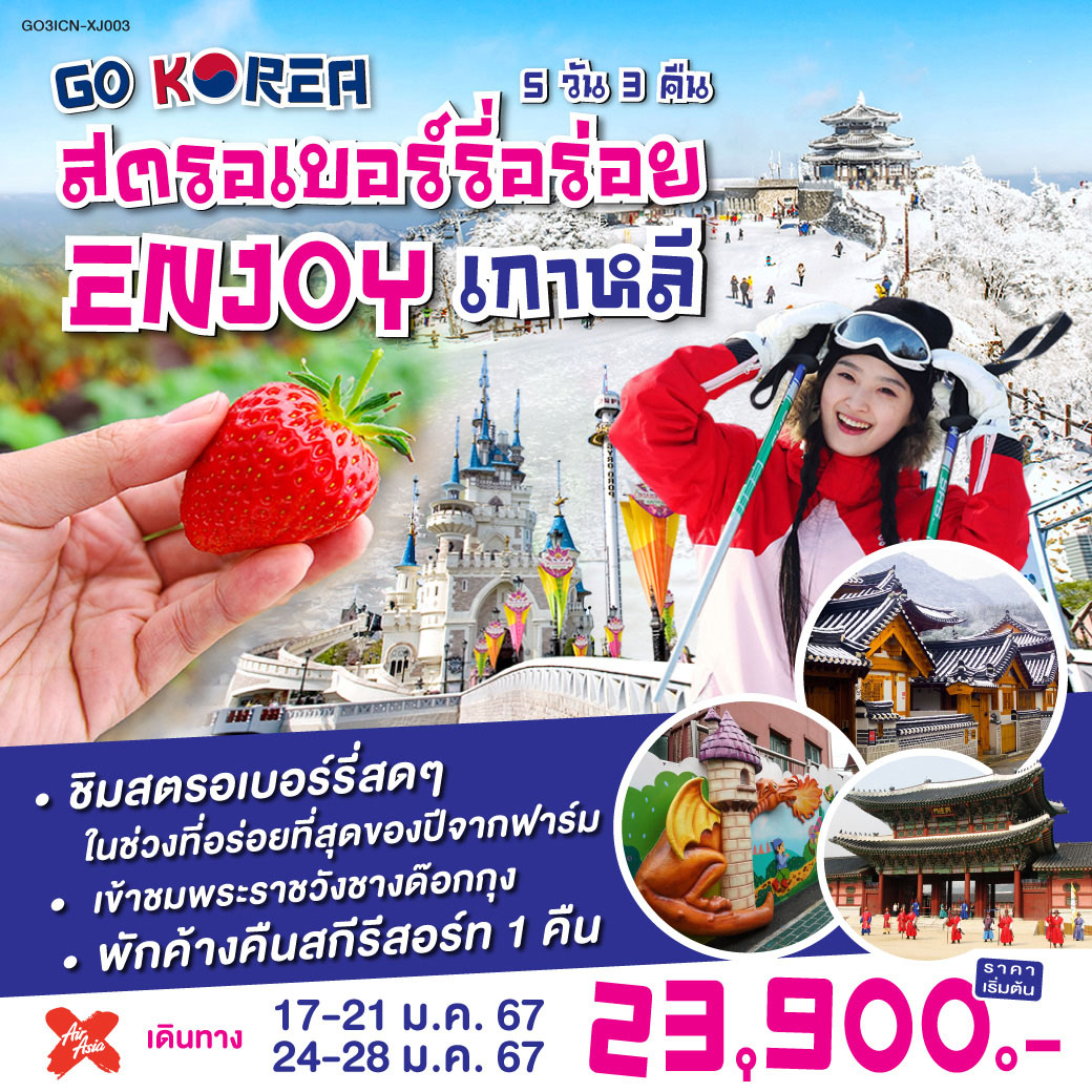 สตรอเบอร์รี่อร่อย-ENJOY-เกาหลี-5-วัน-3-คืน