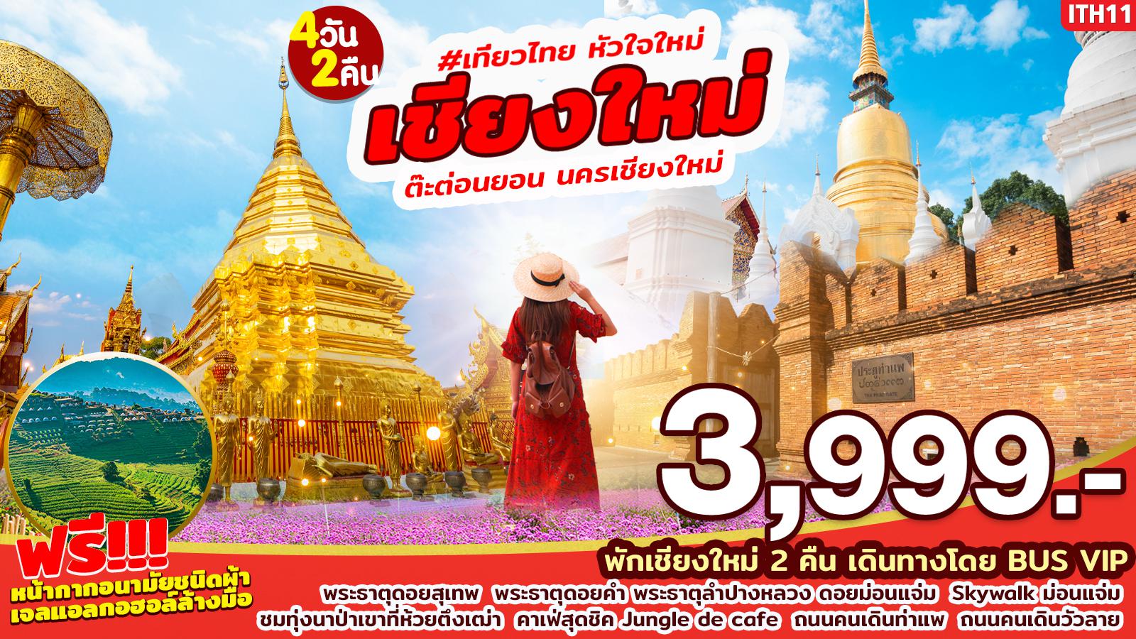 ทัวร์ในประเทศ ต๊ะต่อนยอน นครเชียงใหม่ 4D2N (ITH11)(22-25 OCT'20)