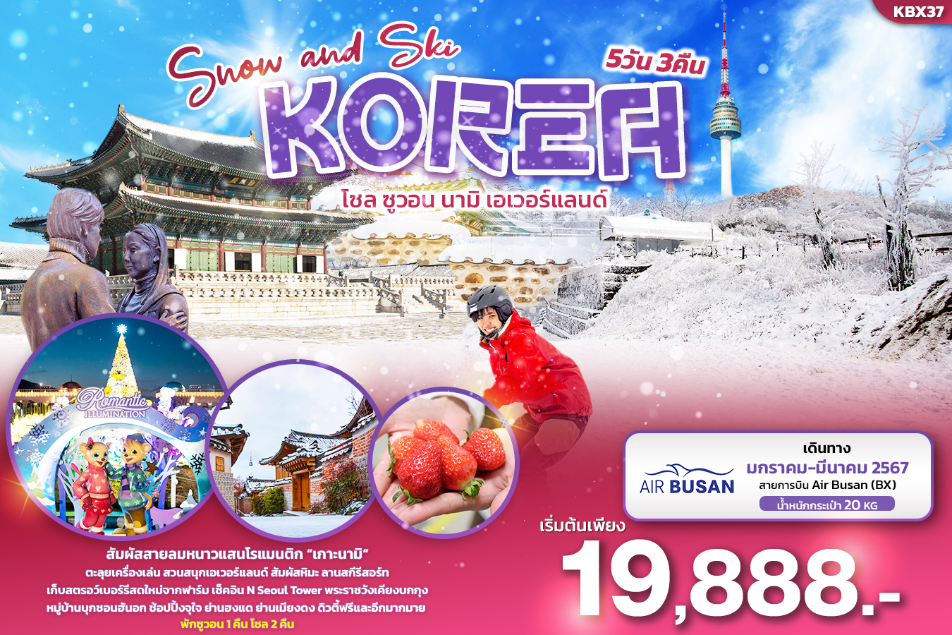 โซล-ซูวอน-นามิ-เอเวอร์แลนด์-5วัน-3คืน-(BX)-