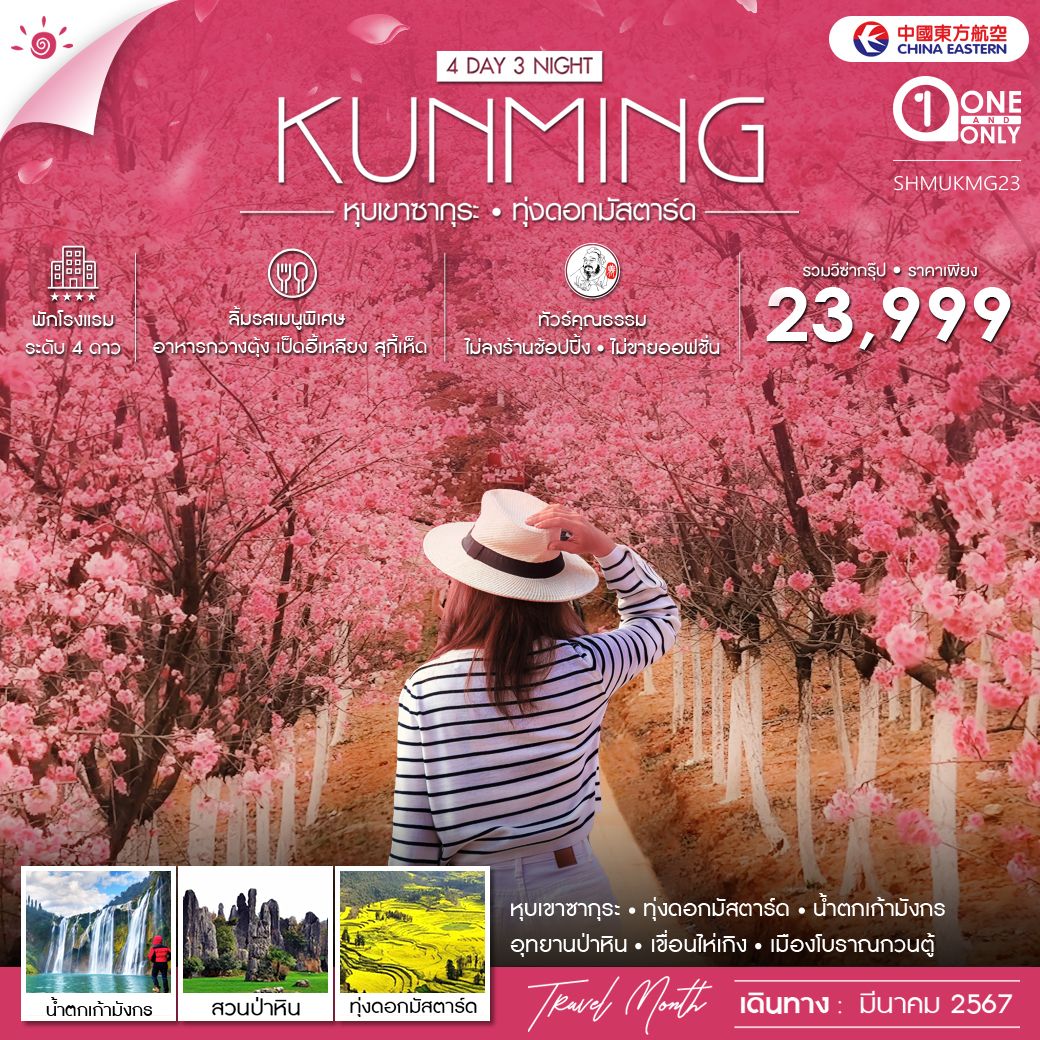 คุนหมิง-หุบเขาซากุระ-ทุ่งดอกมัสตาร์ด-4-วัน-3-คืน-(MU)